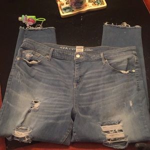 Ava & viv 18w boyfriend crop